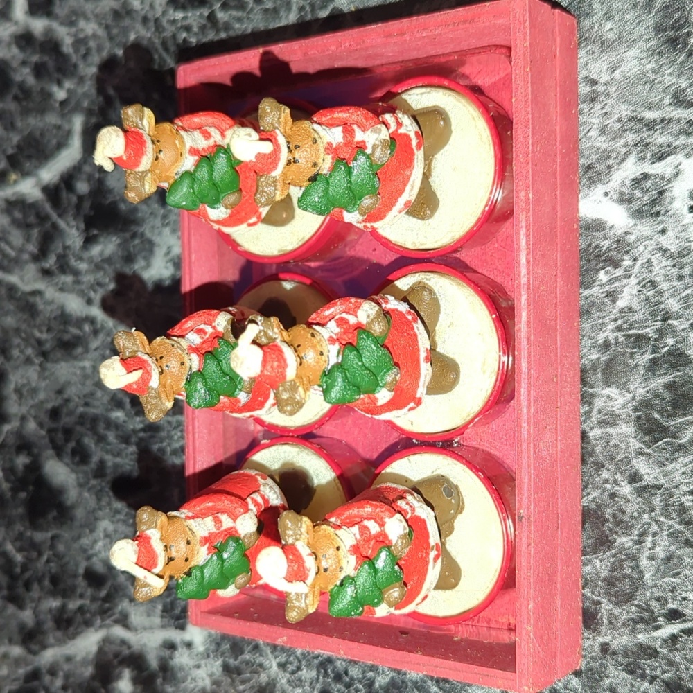 Holiday Christmas Candles Set Of Six (6)